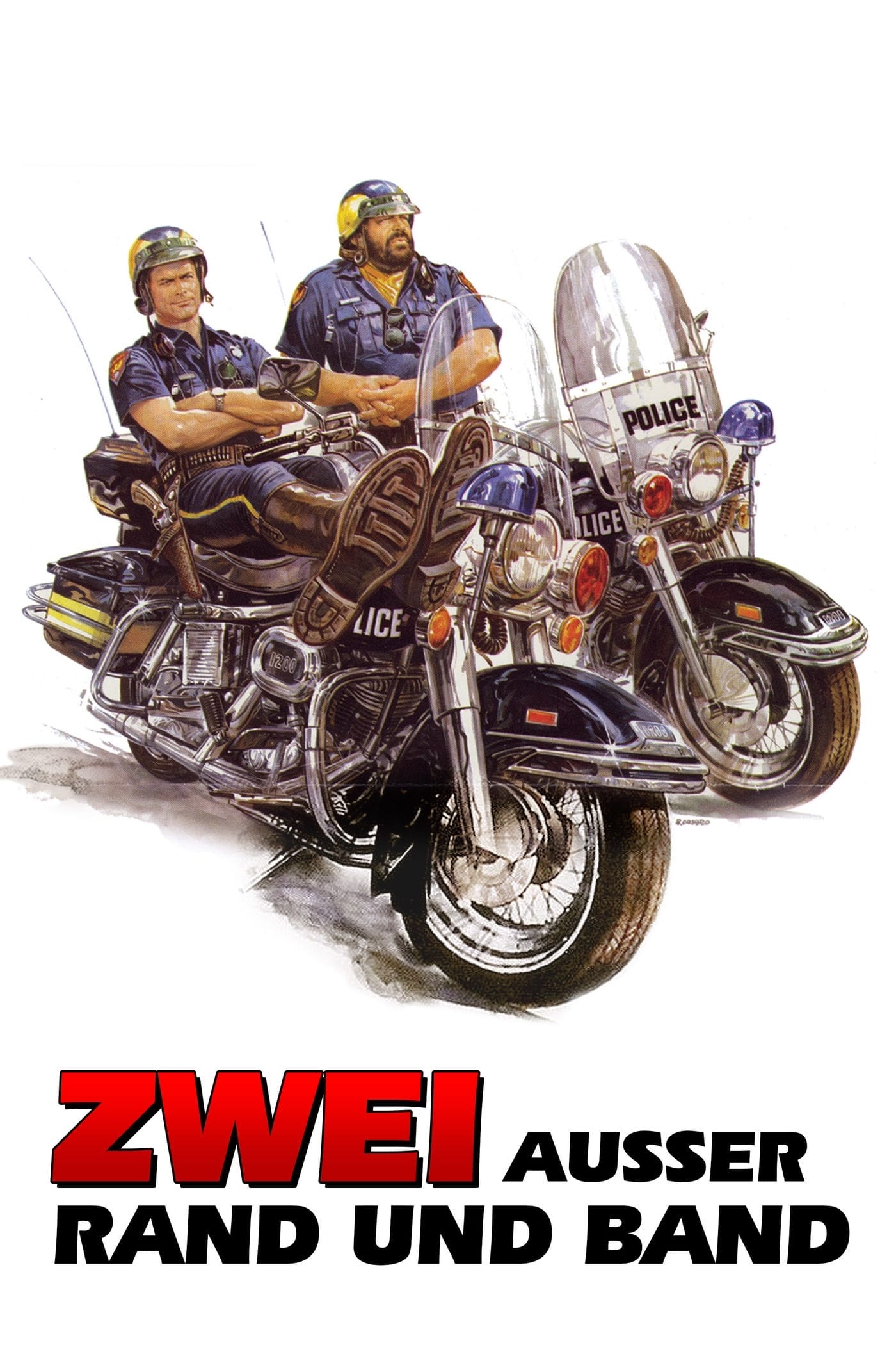 Plakat von "Zwei außer Rand und Band"