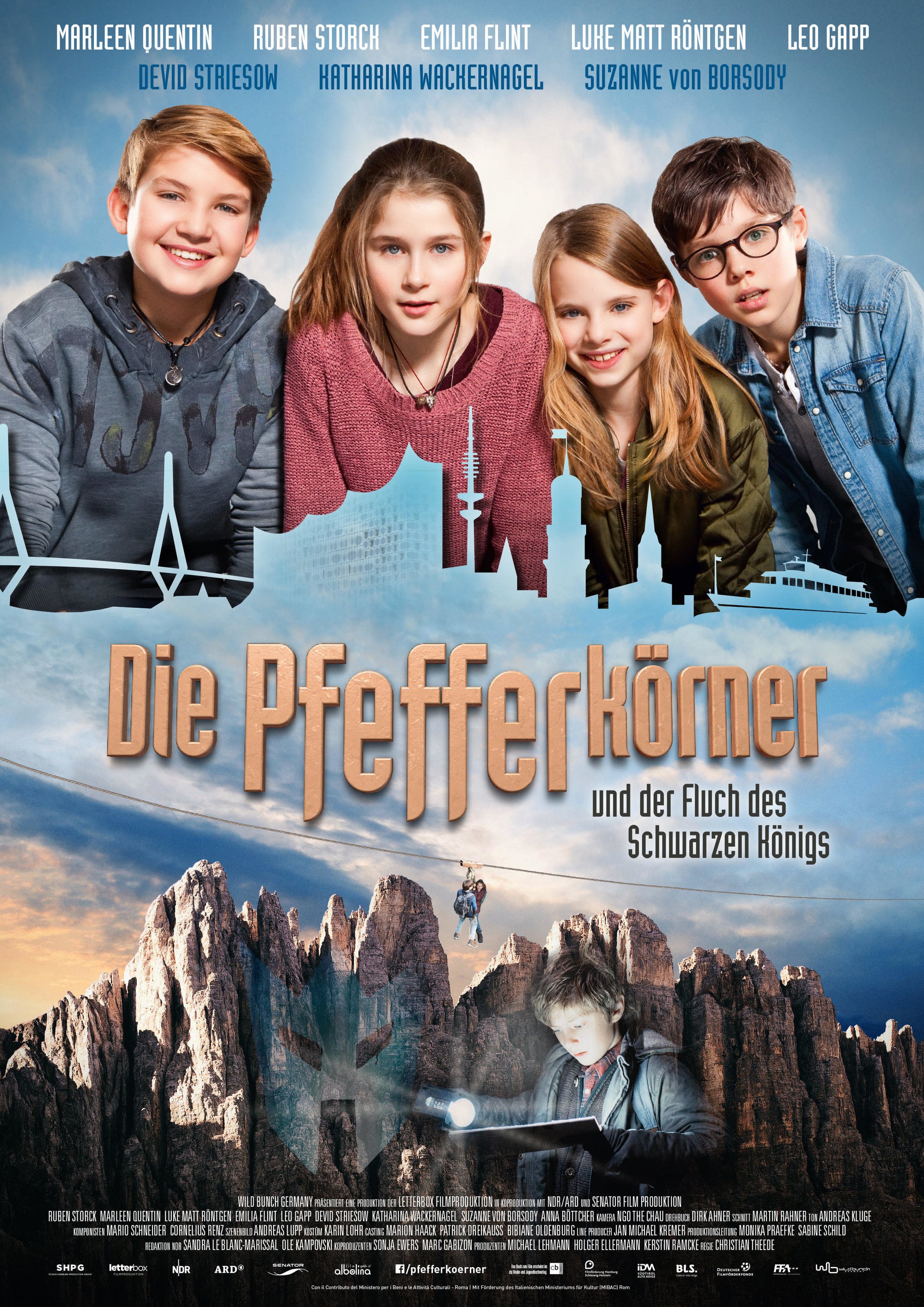 Plakat von "Die Pfefferkörner und der Fluch des schwarzen Königs"