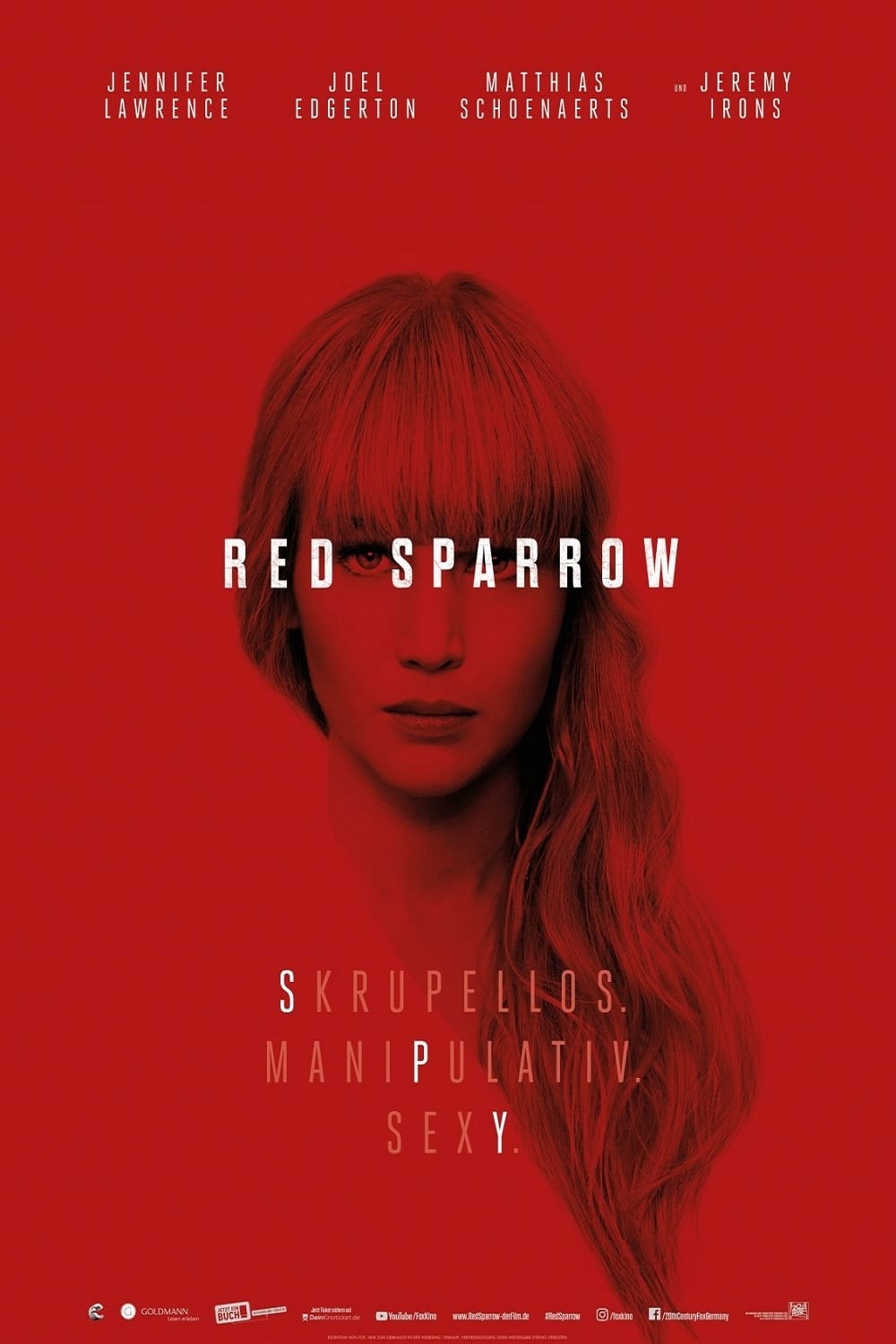 Plakat von "Red Sparrow"