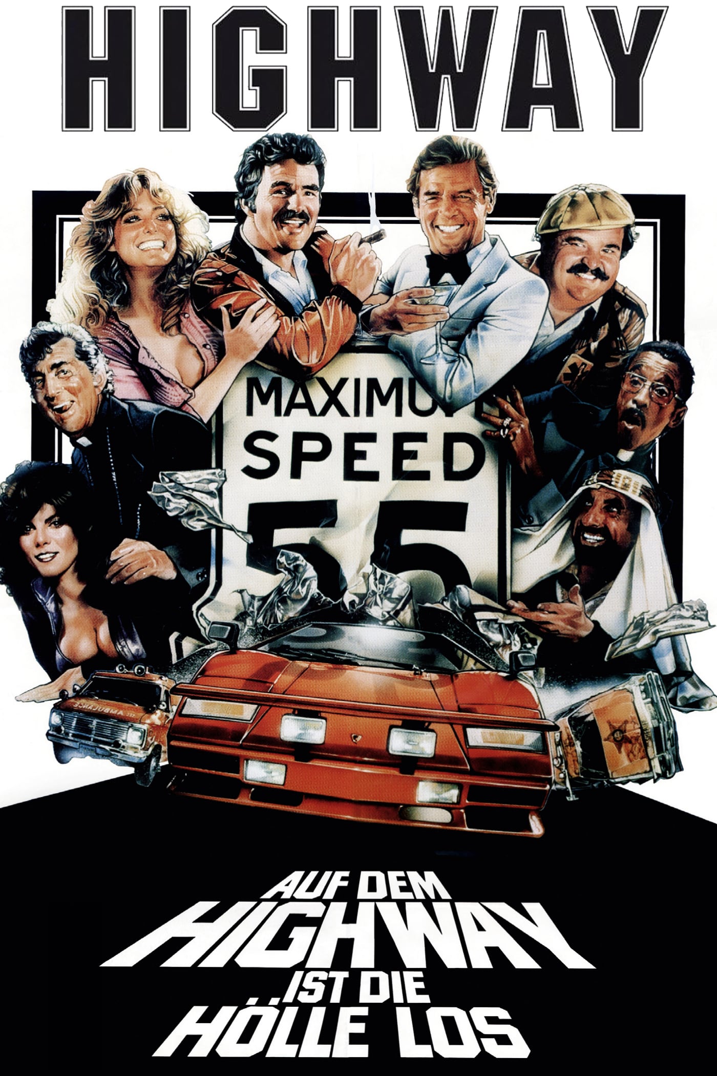 Plakat von "Auf dem Highway ist die Hölle los"