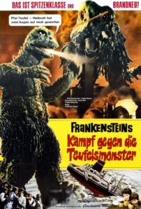 Plakat von "Frankensteins Kampf gegen die Teufelsmonster"