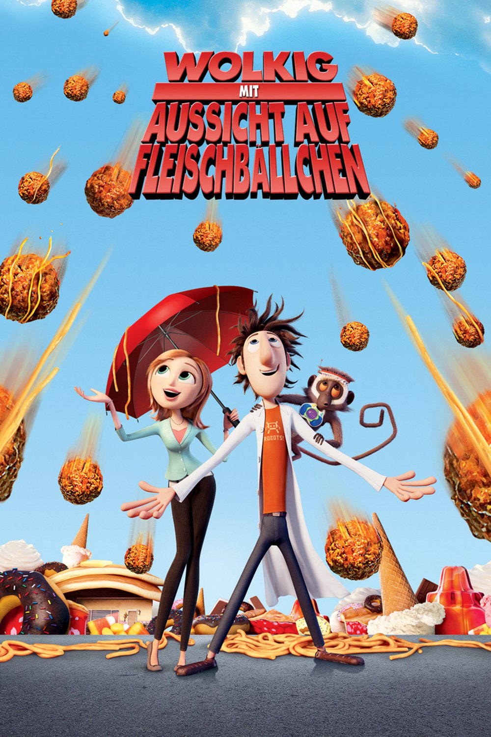 Plakat von "Wolkig mit Aussicht auf Fleischbällchen"