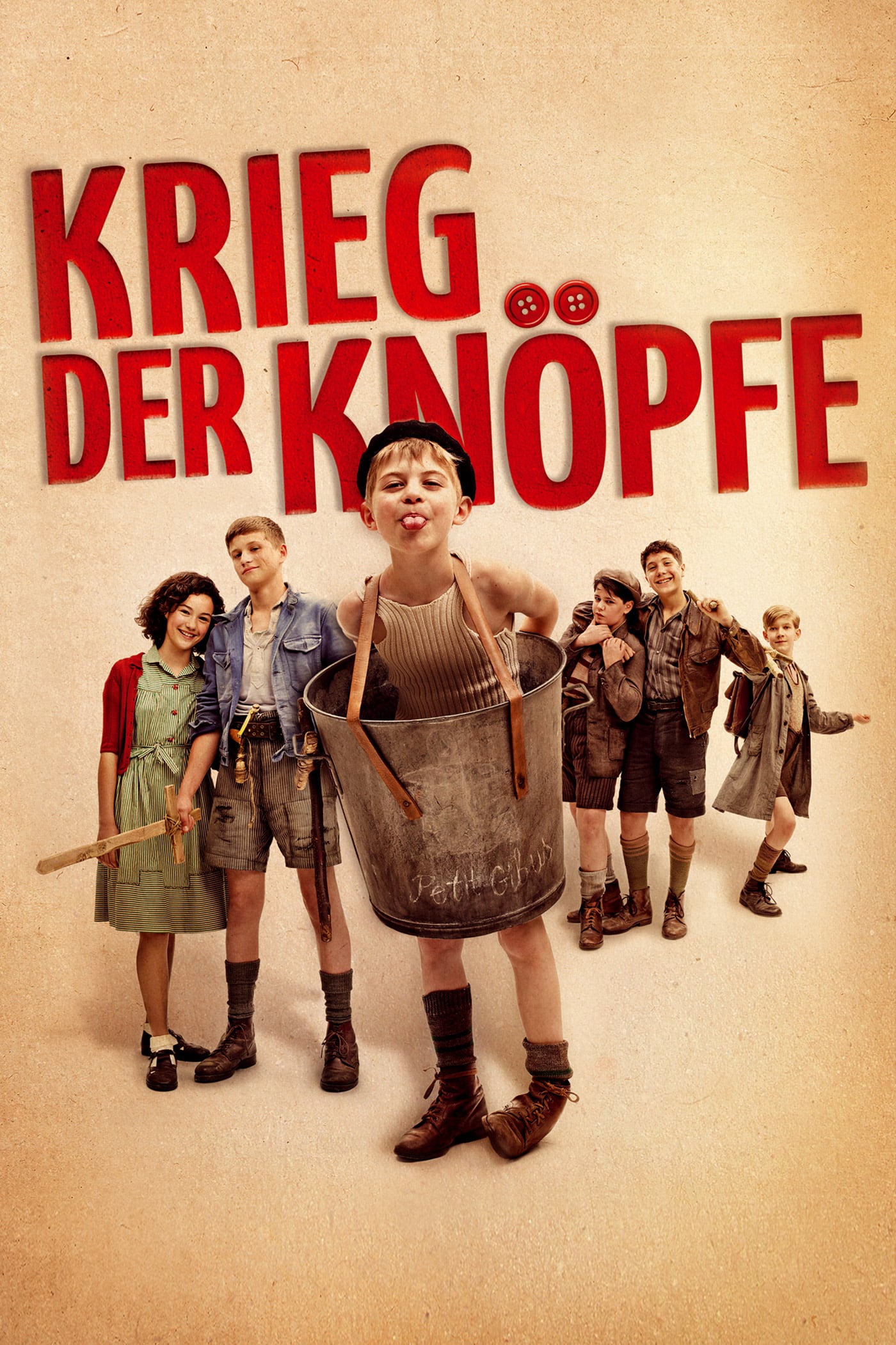 Plakat von "Krieg der Knöpfe"