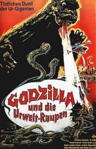 Plakat von "Godzilla und die Urweltraupen"