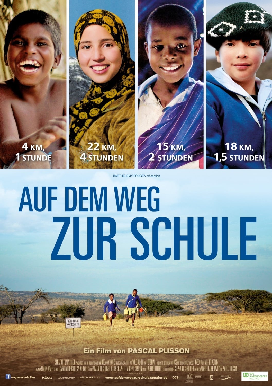 Plakat von "Auf dem Weg zur Schule"