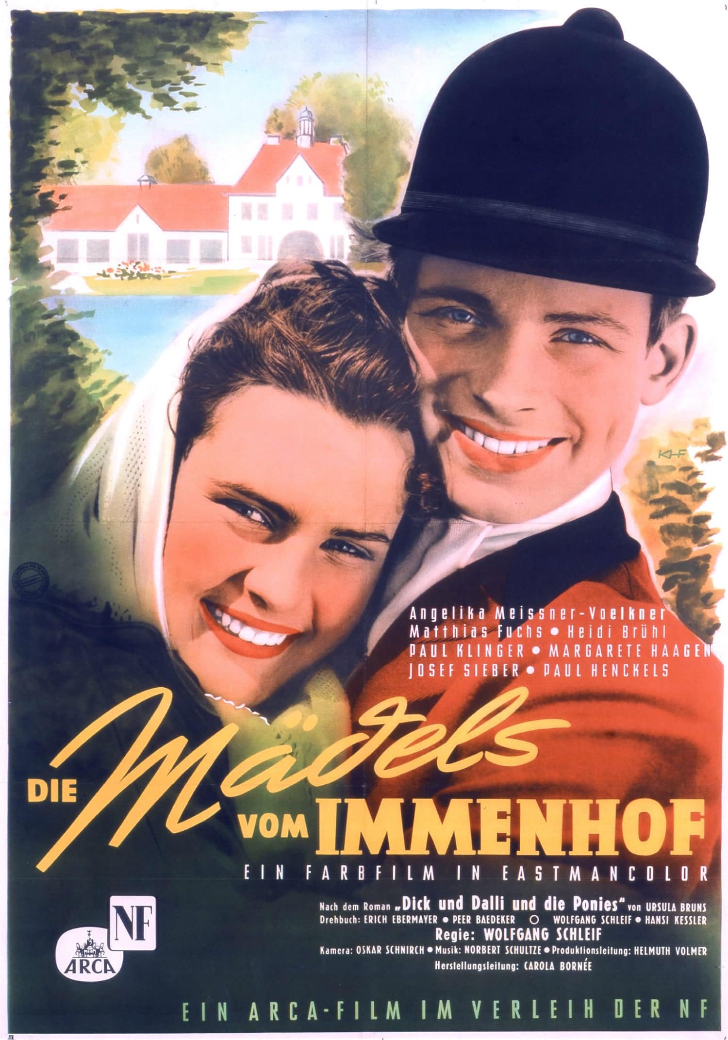 Plakat von "Die Mädels vom Immenhof"