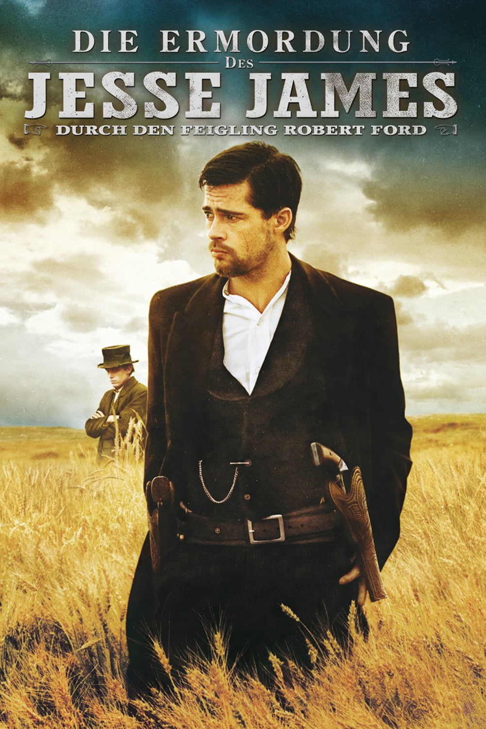 Plakat von "Die Ermordung des Jesse James durch den Feigling Robert Ford"