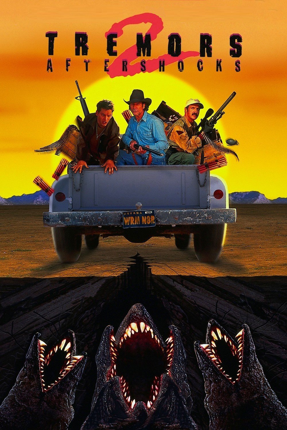 Plakat von "Tremors 2: Die Rückkehr der Raketenwürmer"