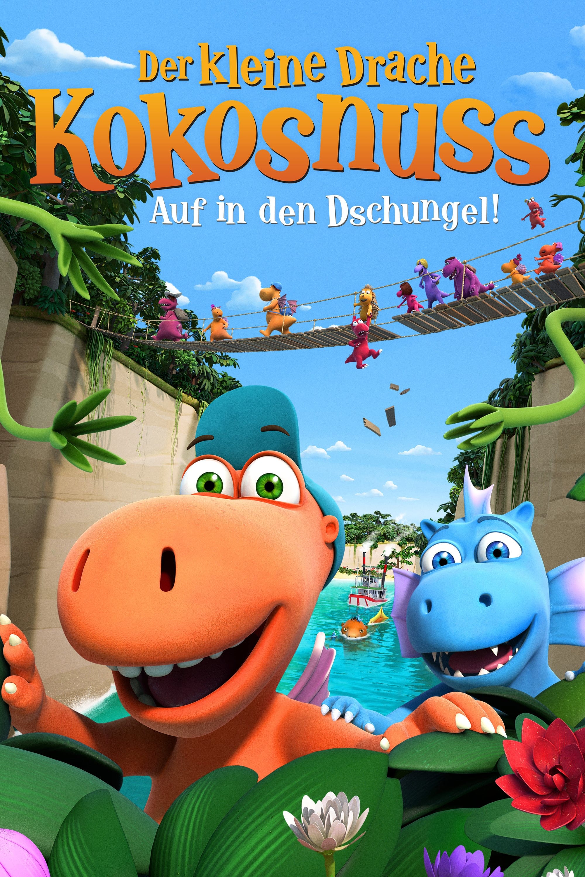 Plakat von "Der kleine Drache Kokosnuss 2 - Auf in den Dschungel!"