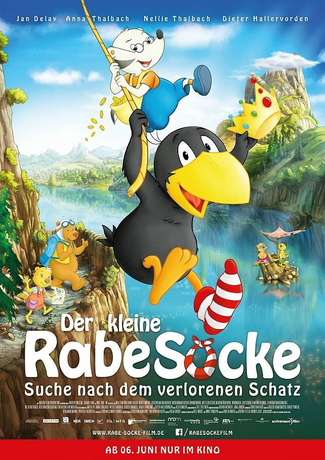Plakat von "Der kleine Rabe Socke - Suche nach dem verlorenen Schatz"