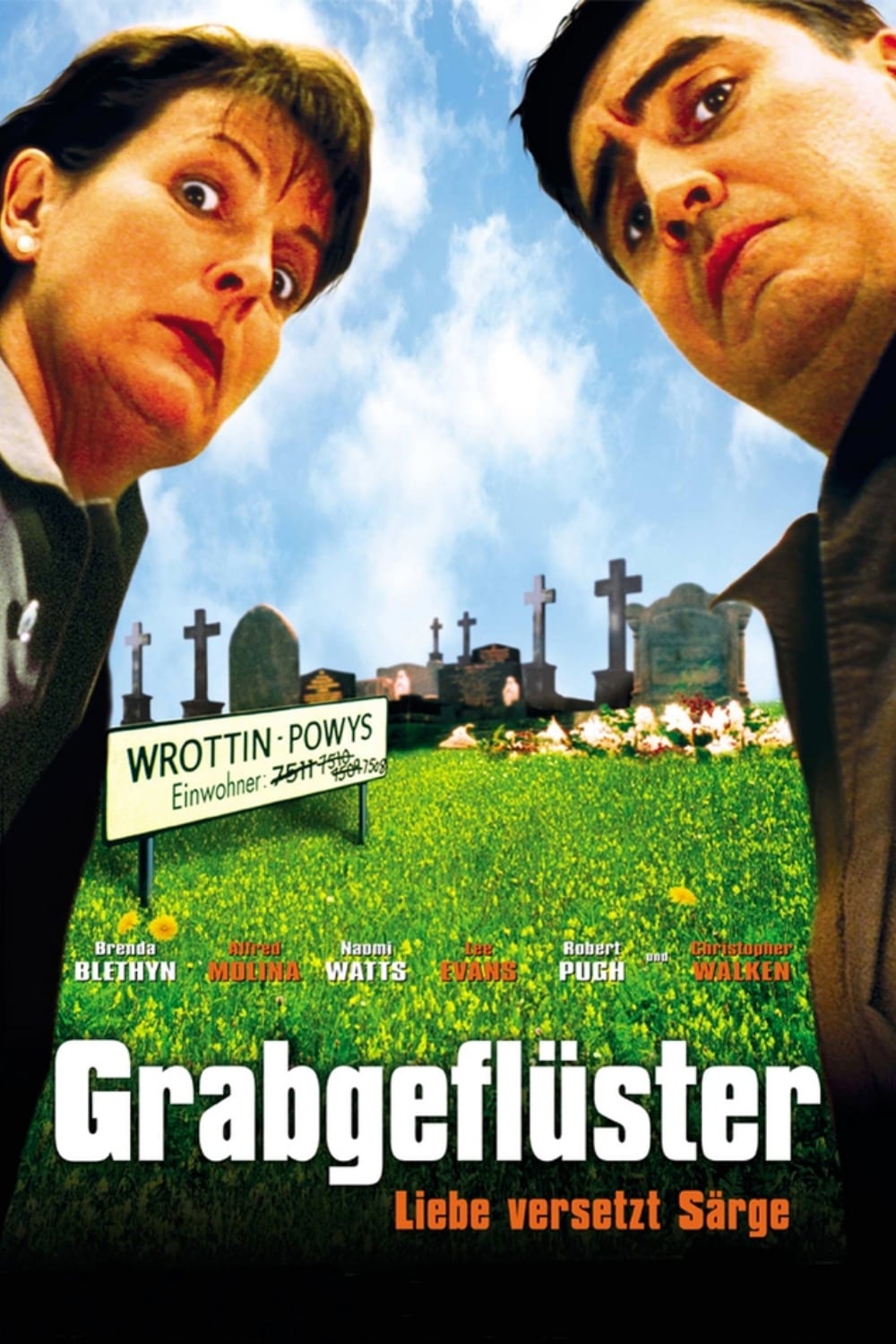 Plakat von "Grabgeflüster - Liebe versetzt Särge"