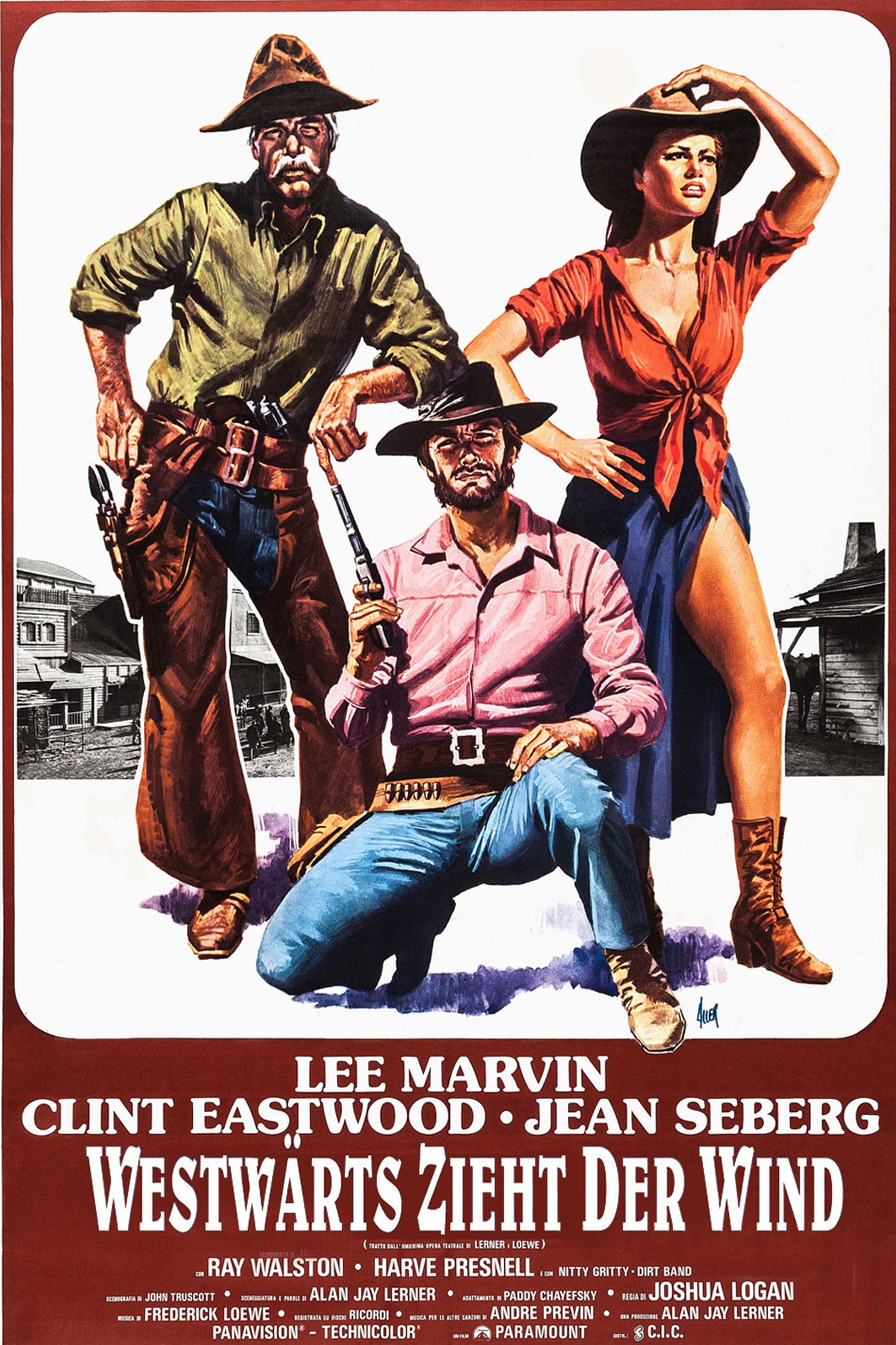 Plakat von "Westwärts zieht der Wind"