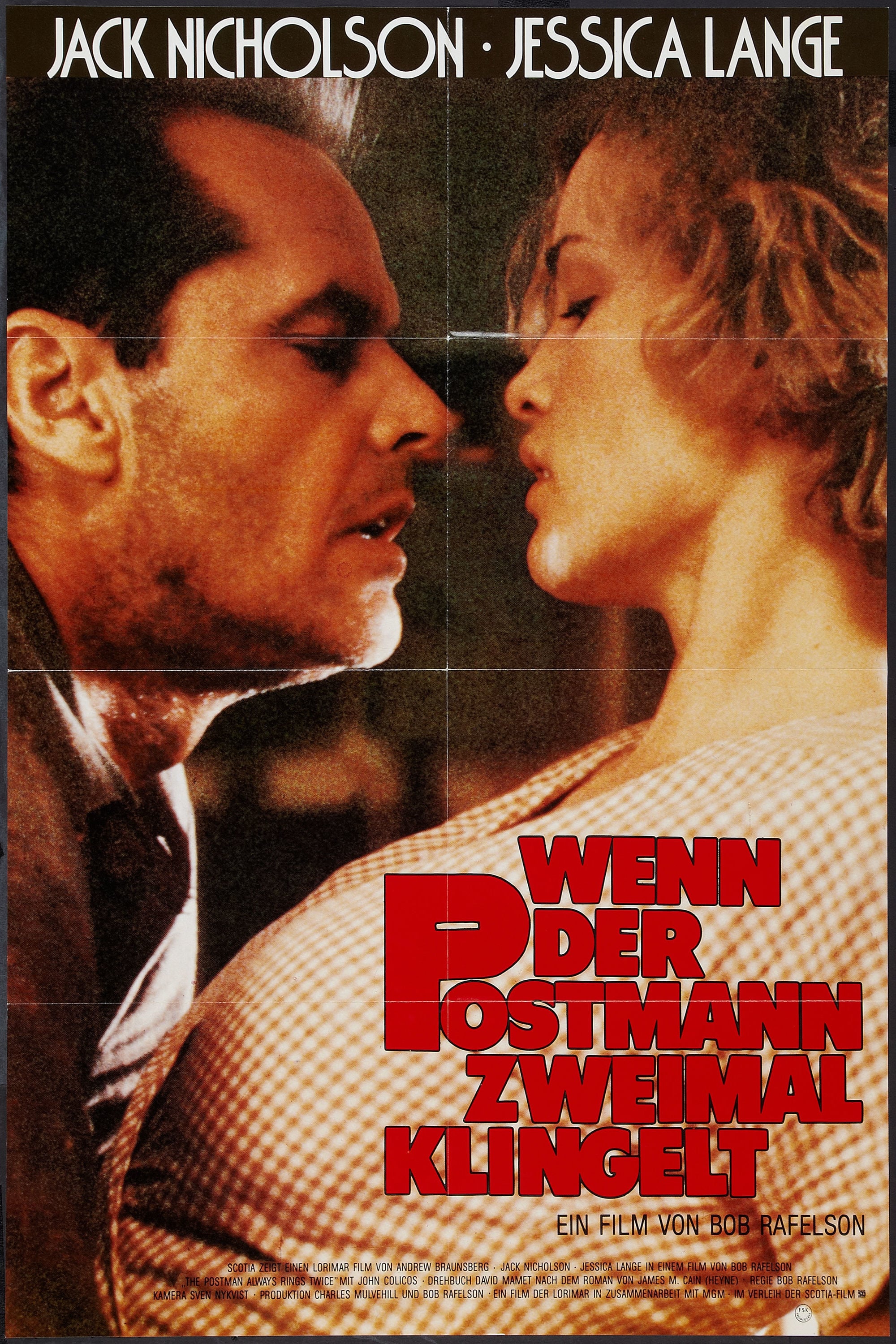 Plakat von "Wenn der Postmann zweimal klingelt"