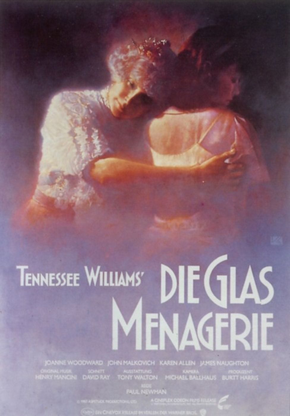 Plakat von "Die Glasmenagerie"