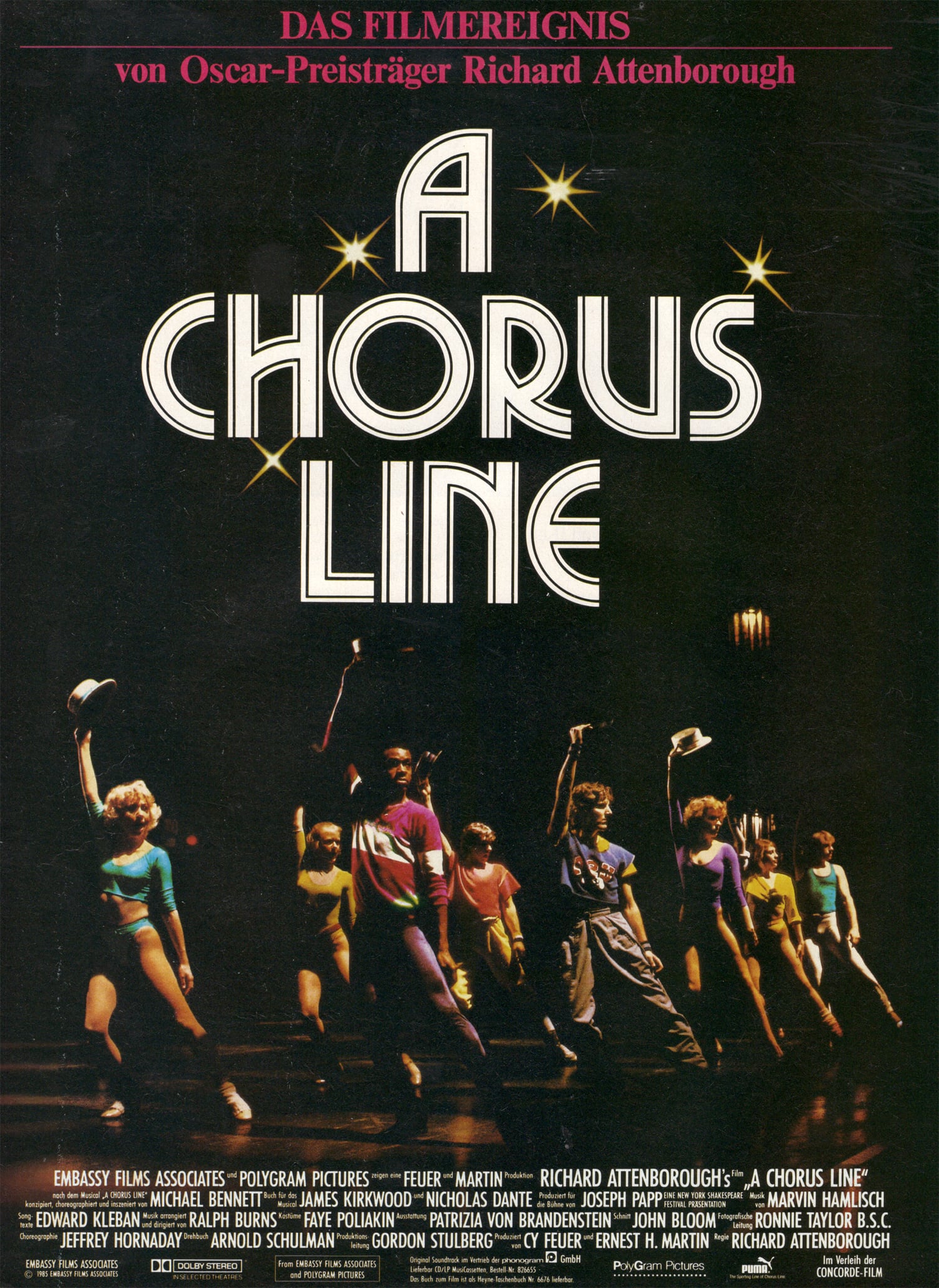 Plakat von "A Chorus Line"