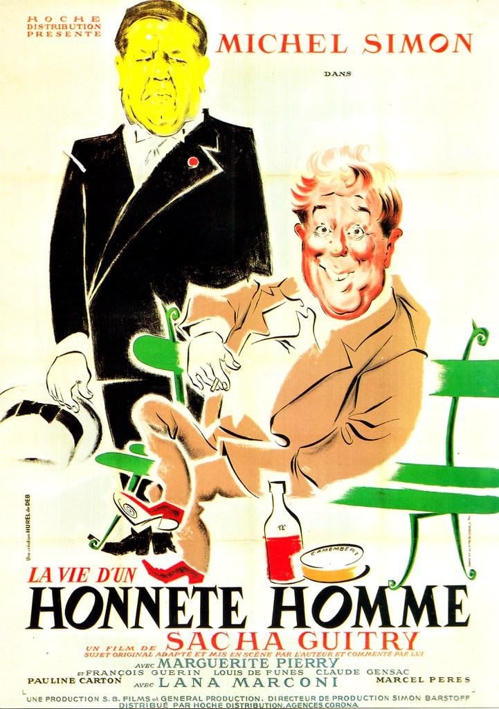 Plakat von "La vie d'un honnête homme"