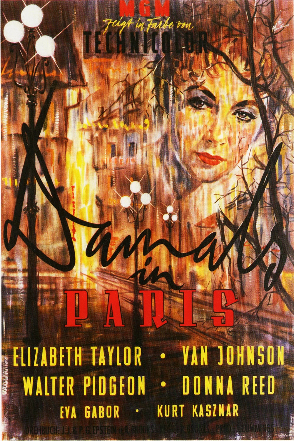 Plakat von "Damals in Paris"