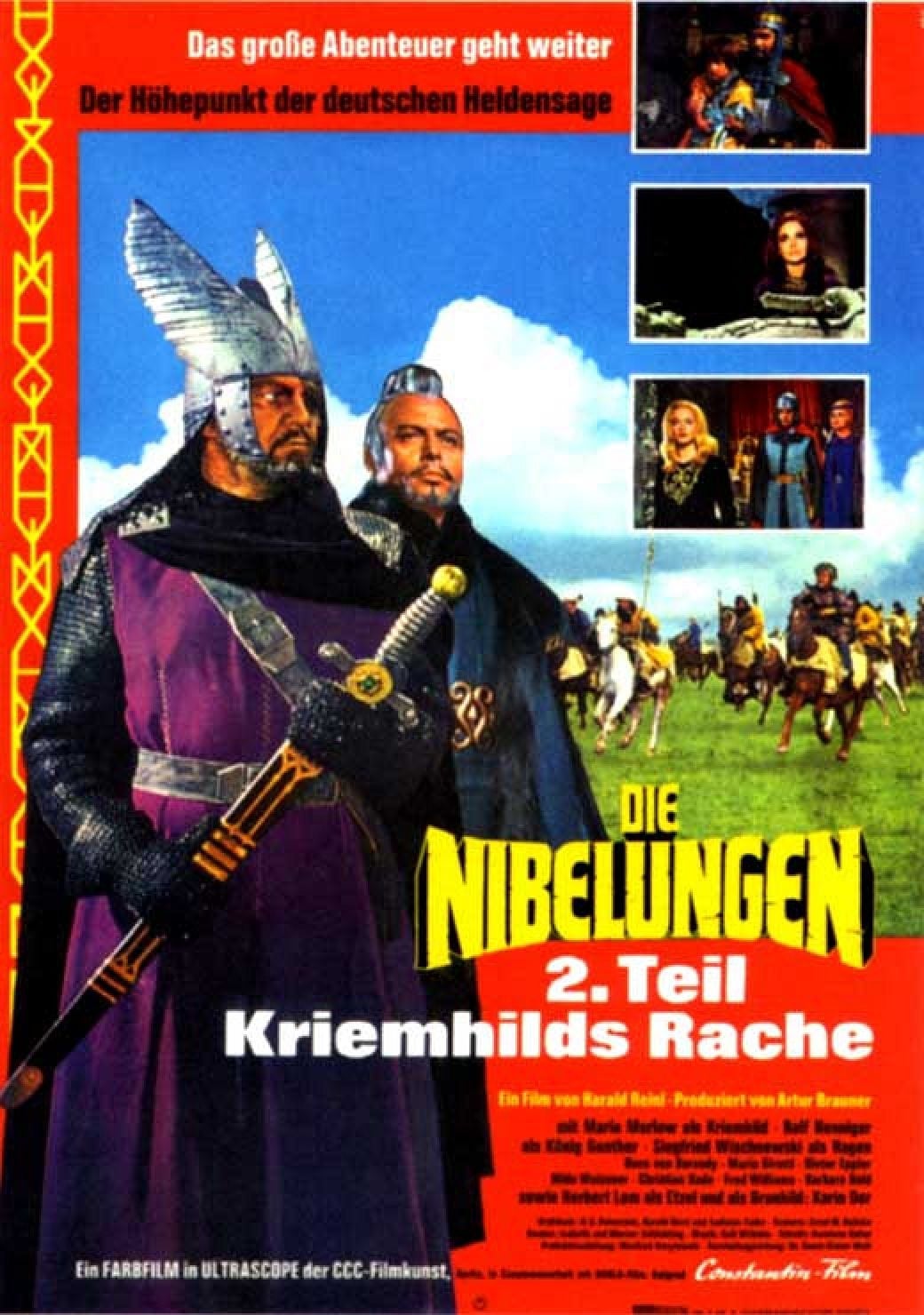Plakat von "Die Nibelungen, Teil 2: Kriemhilds Rache"