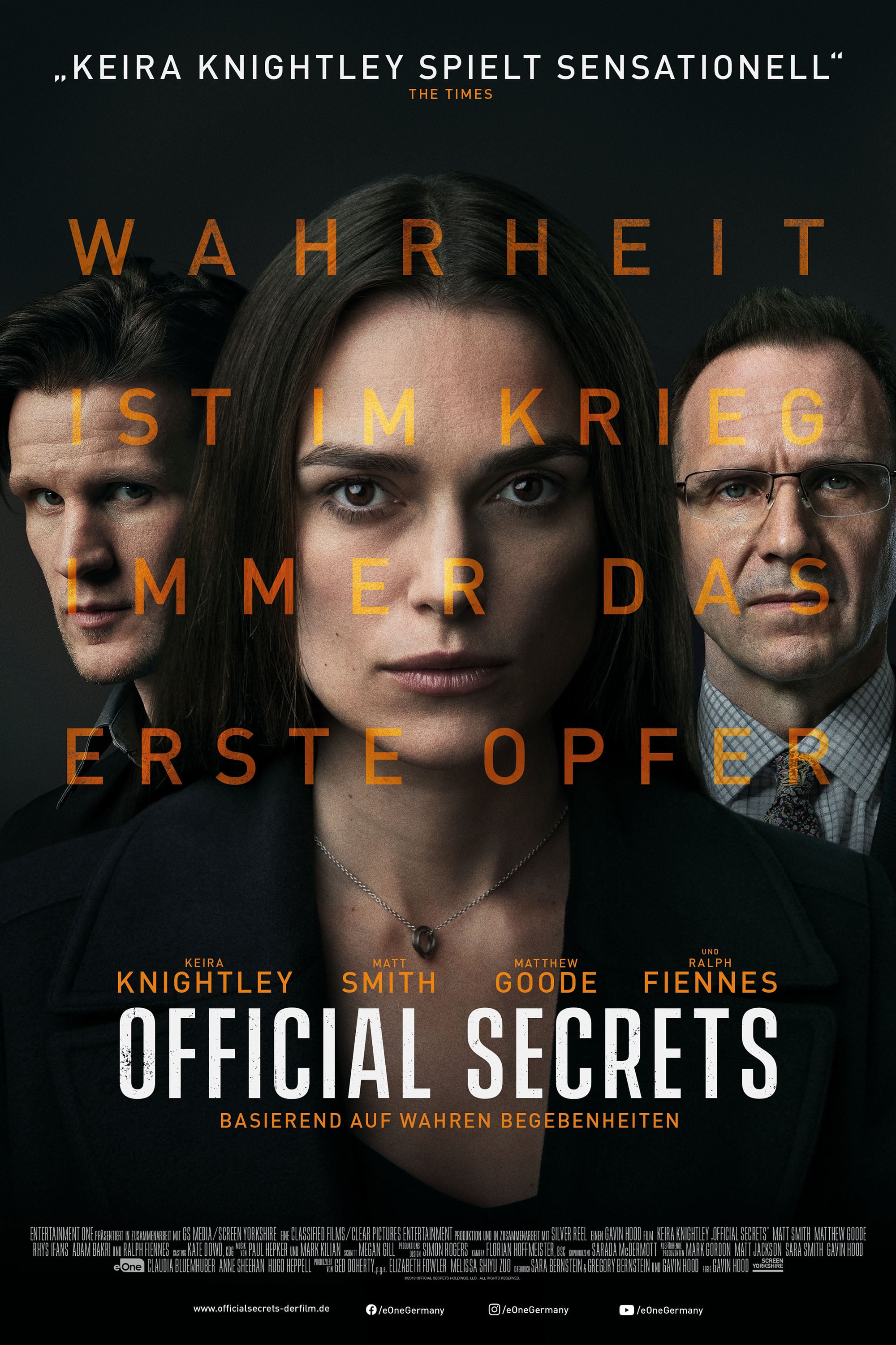 Plakat von "Official Secrets"